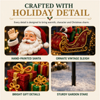 🧑‍🎄✨2026 New Santa‘s Flying Sleigh Gift Cascade-Solar Christmas Garden Light