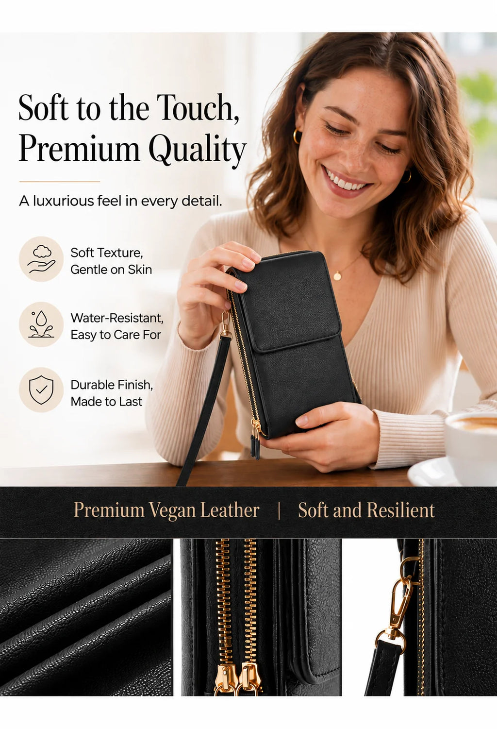 Anti-Theft Leather Bag