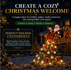 🧑‍🎄✨2026 New Santa‘s Flying Sleigh Gift Cascade-Solar Christmas Garden Light