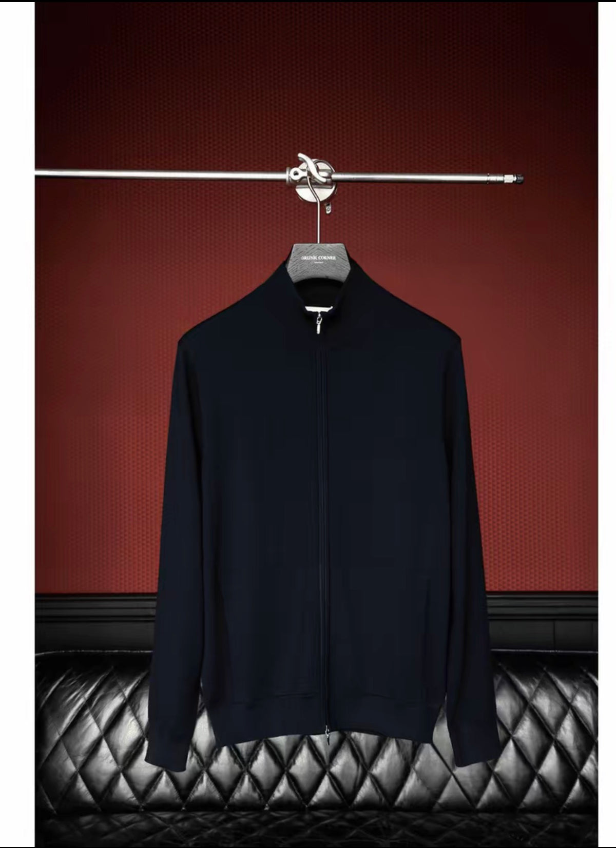 2026 Fall/Winter Old Money–Style Knit Cardigan with a Two-Way Zipper
