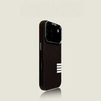 Linen-textured full-wrap magnetic phone case