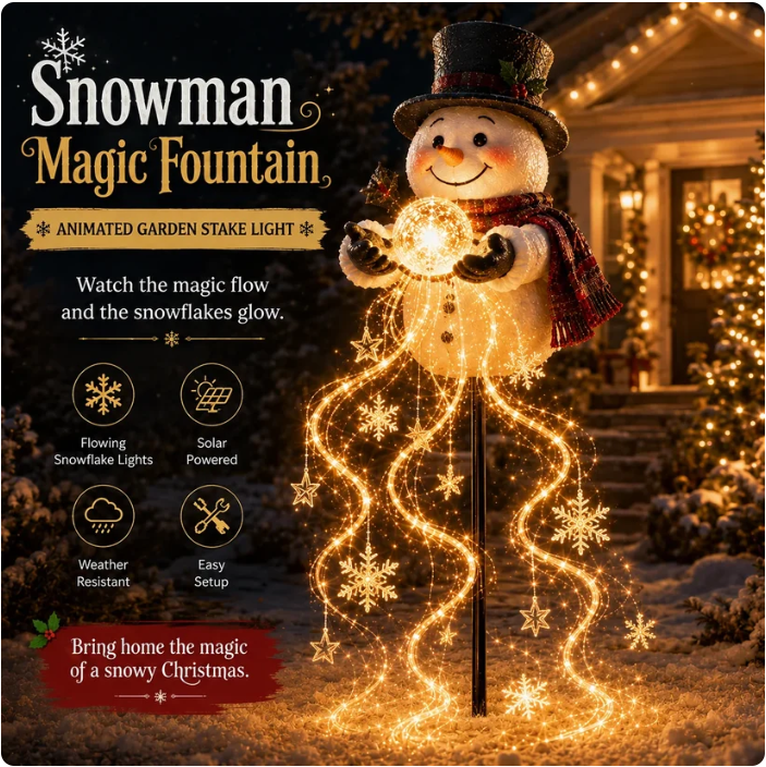 🧑‍🎄✨2026 New Santa‘s Flying Sleigh Gift Cascade-Solar Christmas Garden Light