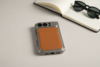 Aurastone iPhone 18 Duo Case in a clean editorial flat lay